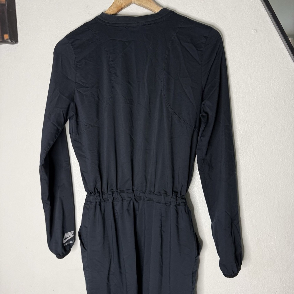 Nike International Black Long Sleeve Jumpsuit Athleisure Utility Women's XS - Picture 8 of 15